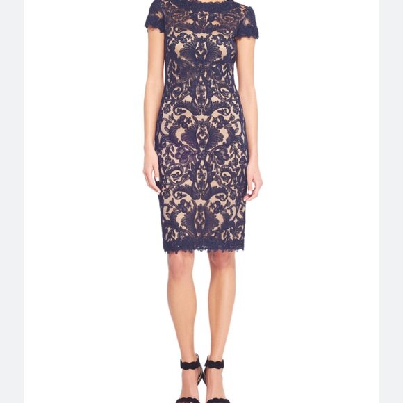Tadashi Shoji Cocktail Dress. Size 6. Black - Picture 1 of 9